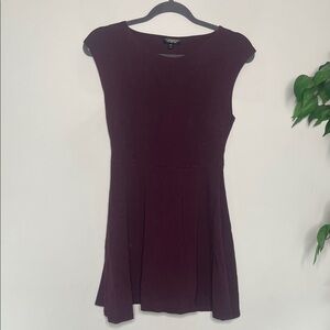 Topshop Dark Burgundy Mini Dress
